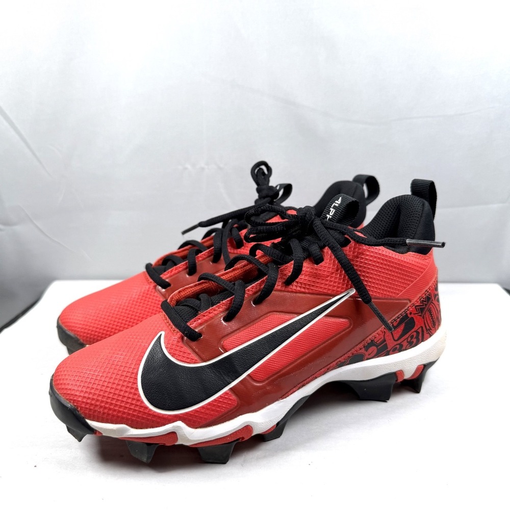 Nike Alpha Menace 4 Shark FQ4018-600 Picante Red Football Cleats / Size 5